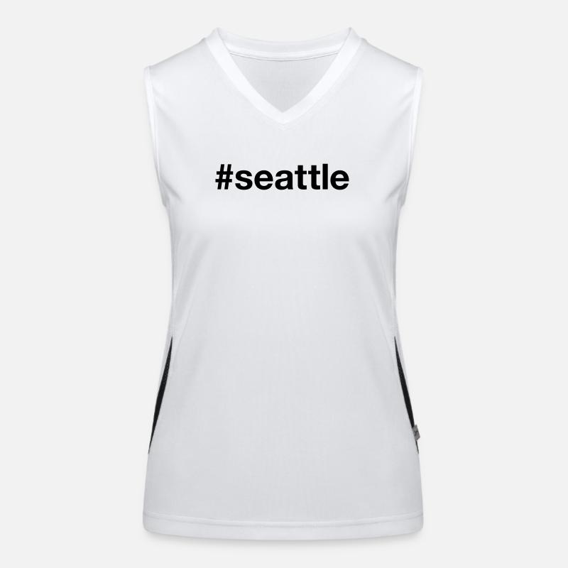 SEATTLE Hashtag Grunge Women's Functional Contrast Tank Top
