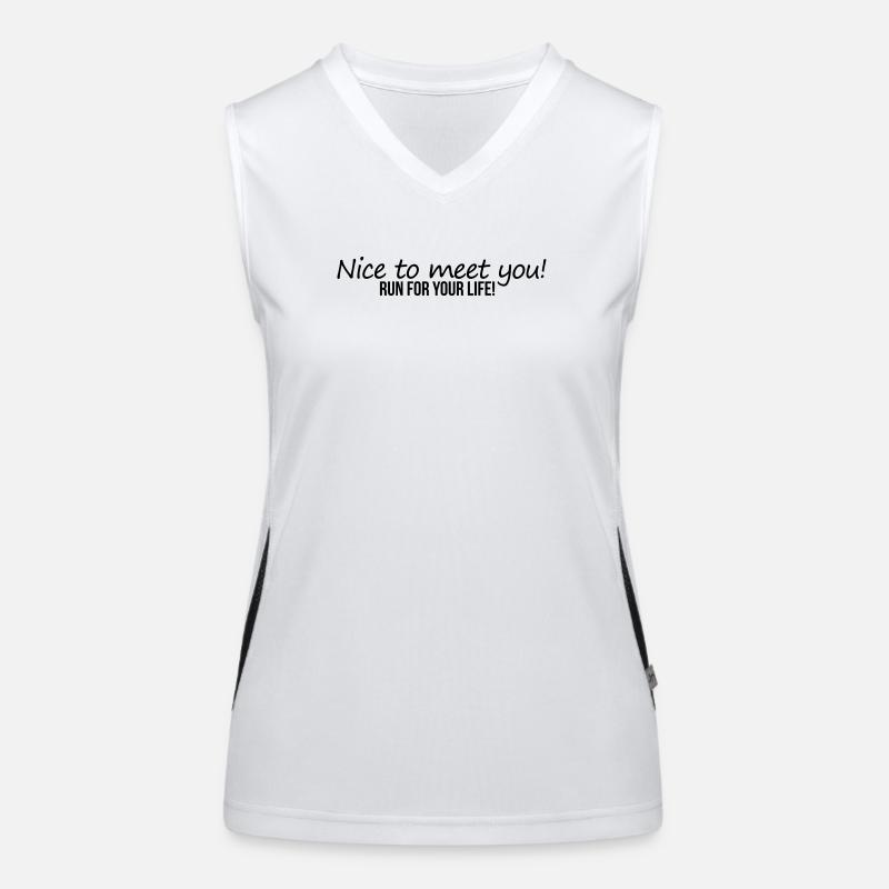 Nice To Meet You Women's Functional Contrast Tank Top