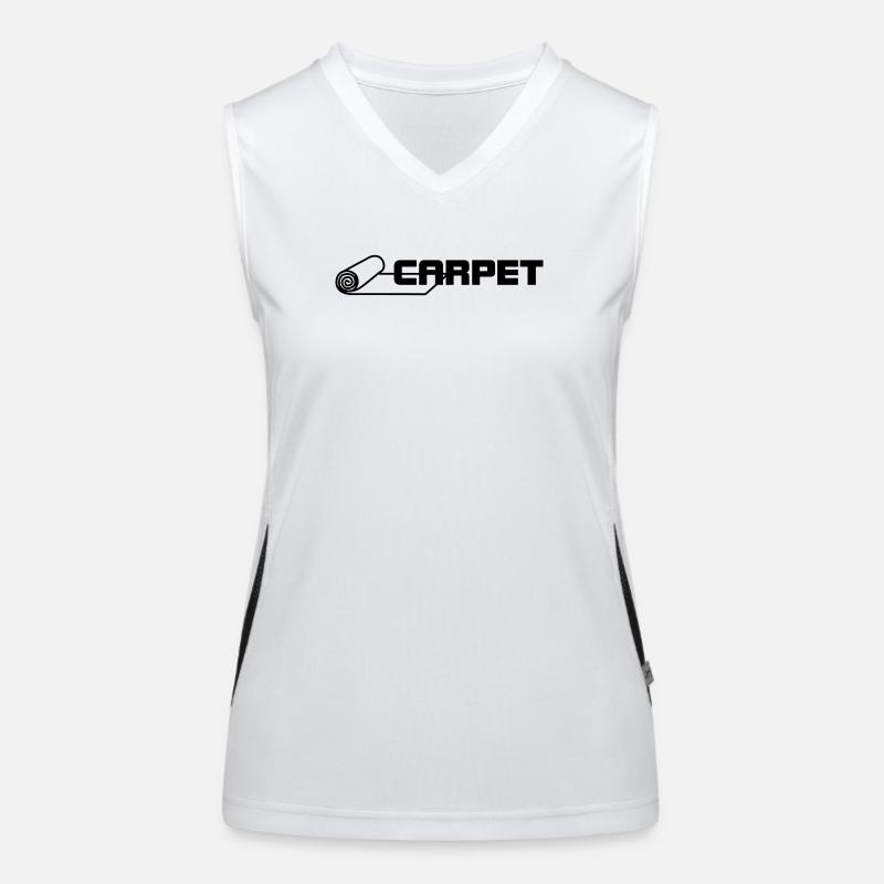 Carpet rolls logo Women's Functional Contrast Tank Top