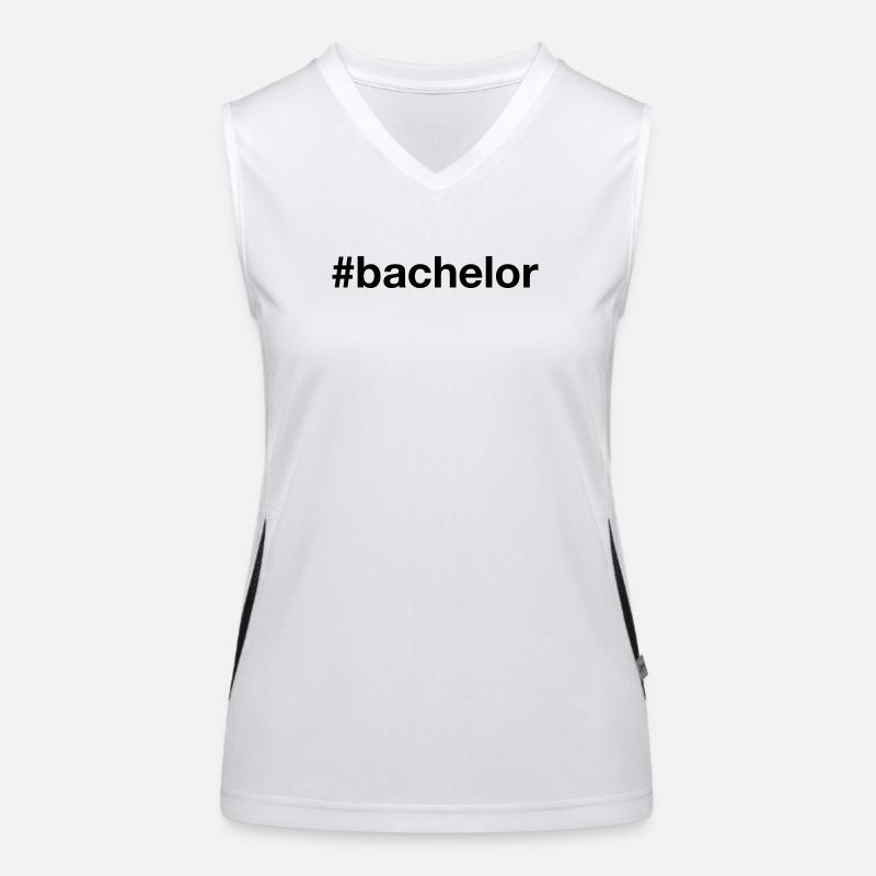 BACHELOR Hashtag Funktionelles Kontrast-Tank Top für Frauen