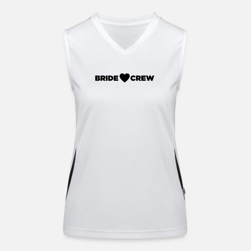 Bride Crew Funktionelles Kontrast-Tank Top für Frauen