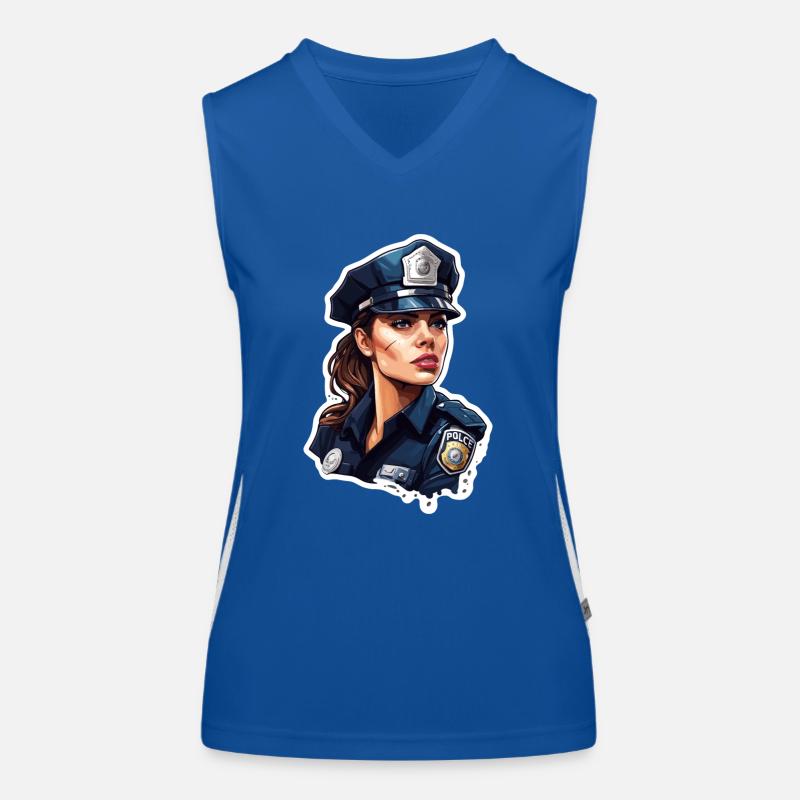Polizei / Einsatz / Beruf / Job / Einsatzkräfte Funktionelles Kontrast-Tank Top für Frauen