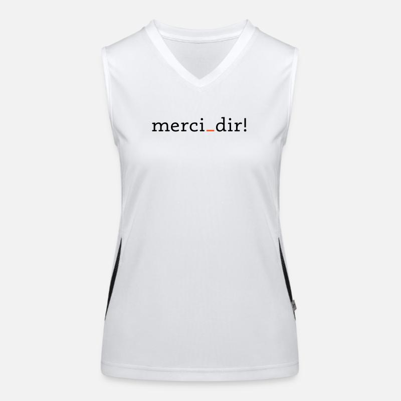 merci dir - 2 couleurs Débardeur respirant contrasté Femme