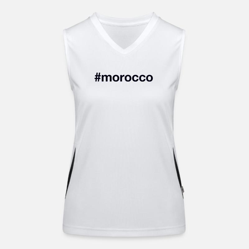 MOROCCO Hashtag Marokko Women's Functional Contrast Tank Top