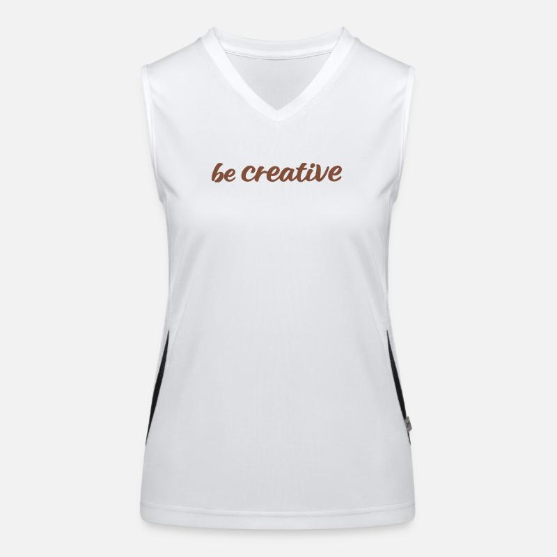 Be Creative Script Marron Débardeur respirant contrasté Femme