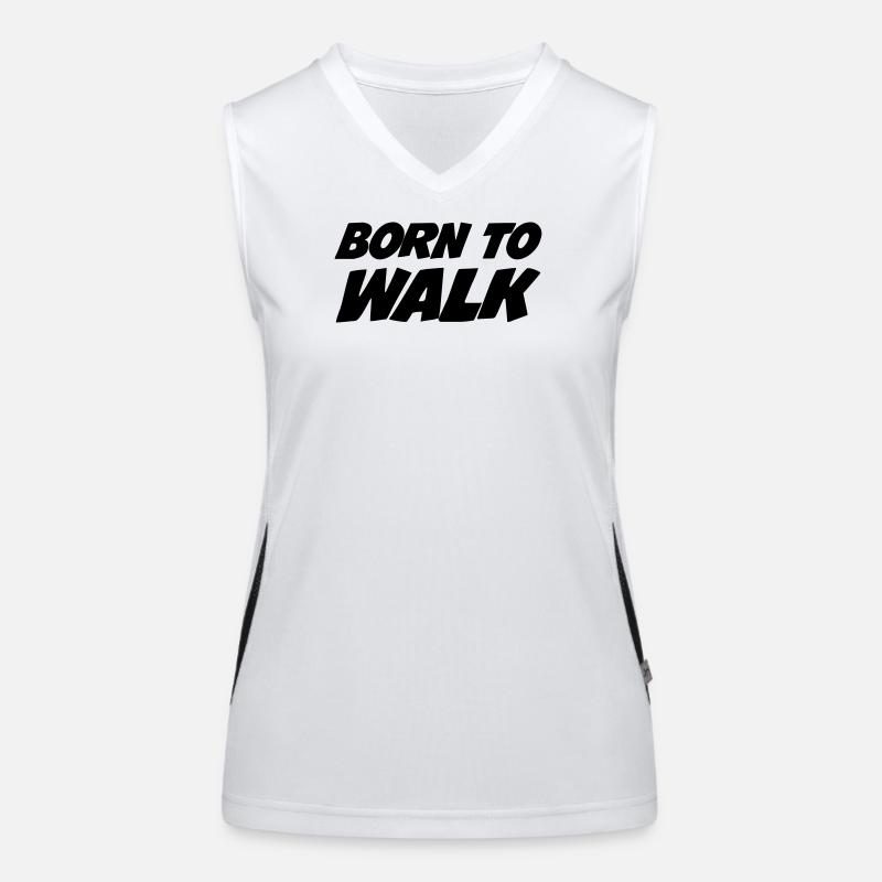 Born to Walk - Hiking Funktionelles Kontrast-Tank Top für Frauen