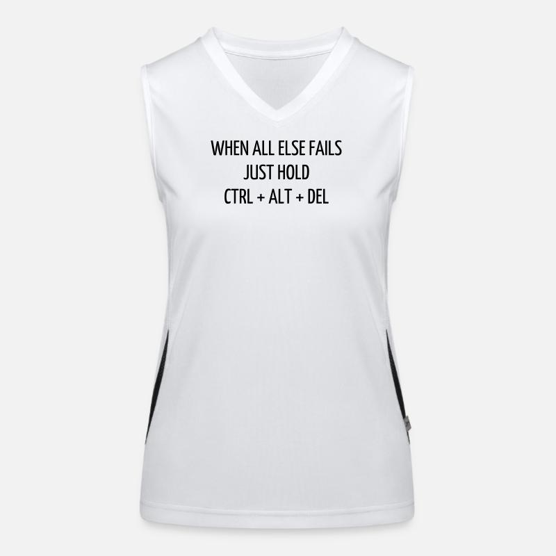Citation / Geek / Gaming / Gamer / Nerd Débardeur respirant contrasté Femme