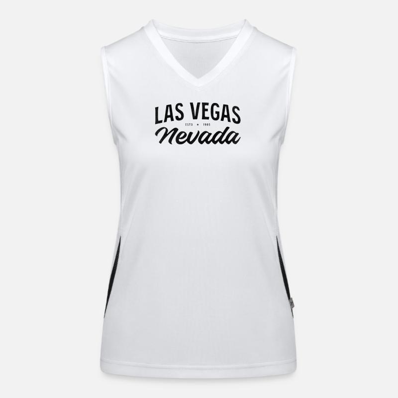 Las Vegas Nevada Estd 1985 Script Funktionelles Kontrast-Tank Top für Frauen
