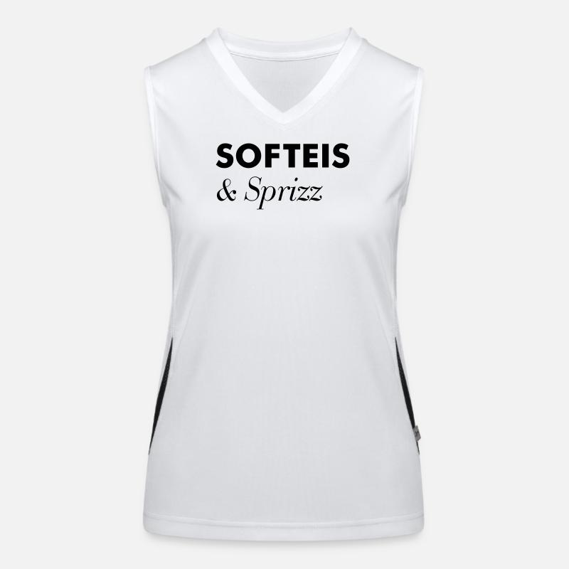 Softeis Sprizz Sommer Urlaub Funktionelles Kontrast-Tank Top für Frauen