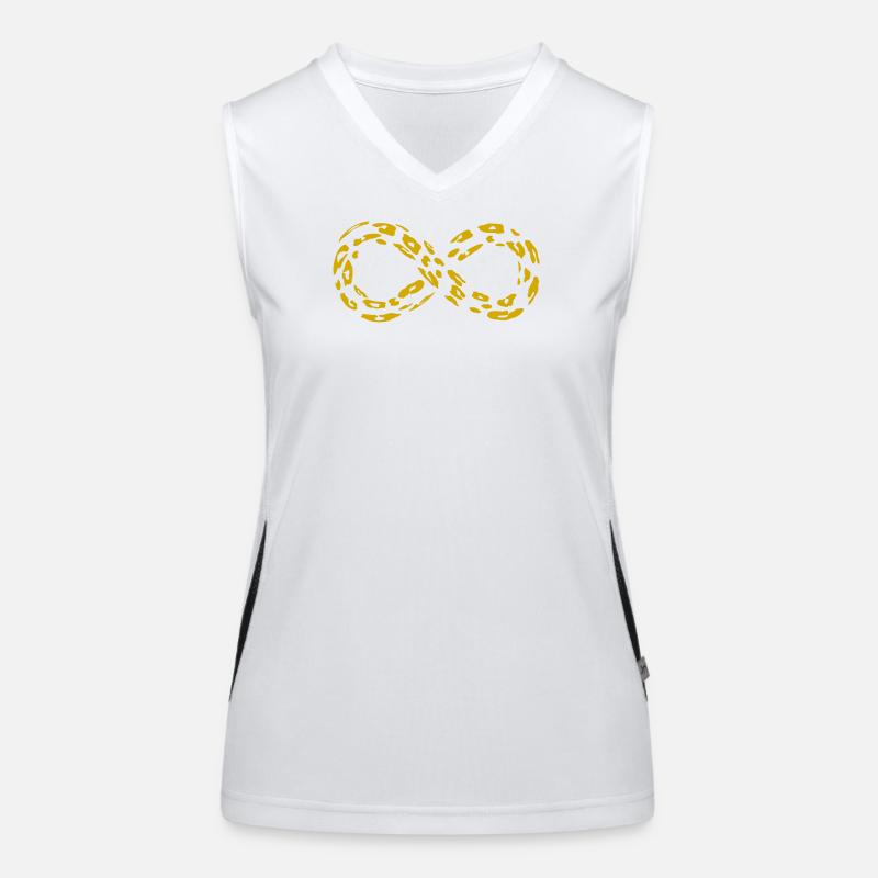 Leopard Infinity Loop (alternate) Women's Functional Contrast Tank Top