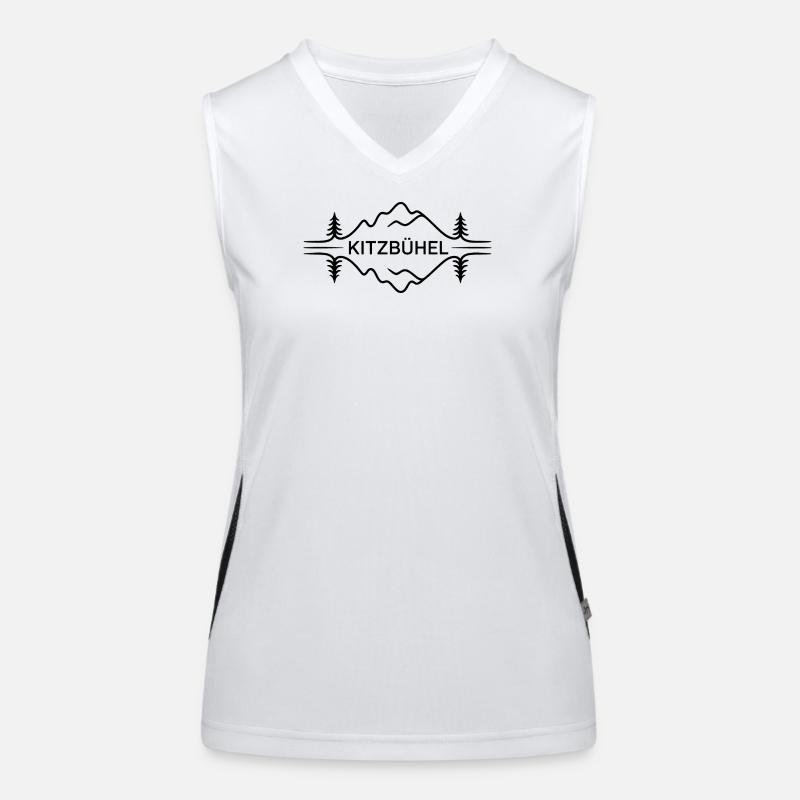 Kitzbühel - Création de souvenirs Débardeur respirant contrasté Femme