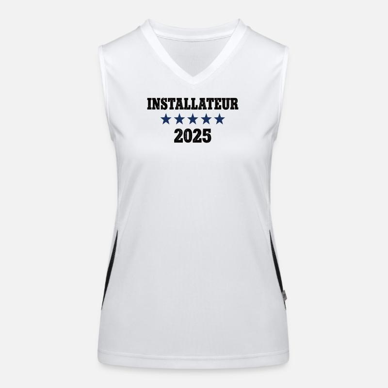 2025 Installateur Beruf Installateure Job Arbeit  Funktionelles Kontrast-Tank Top für Frauen