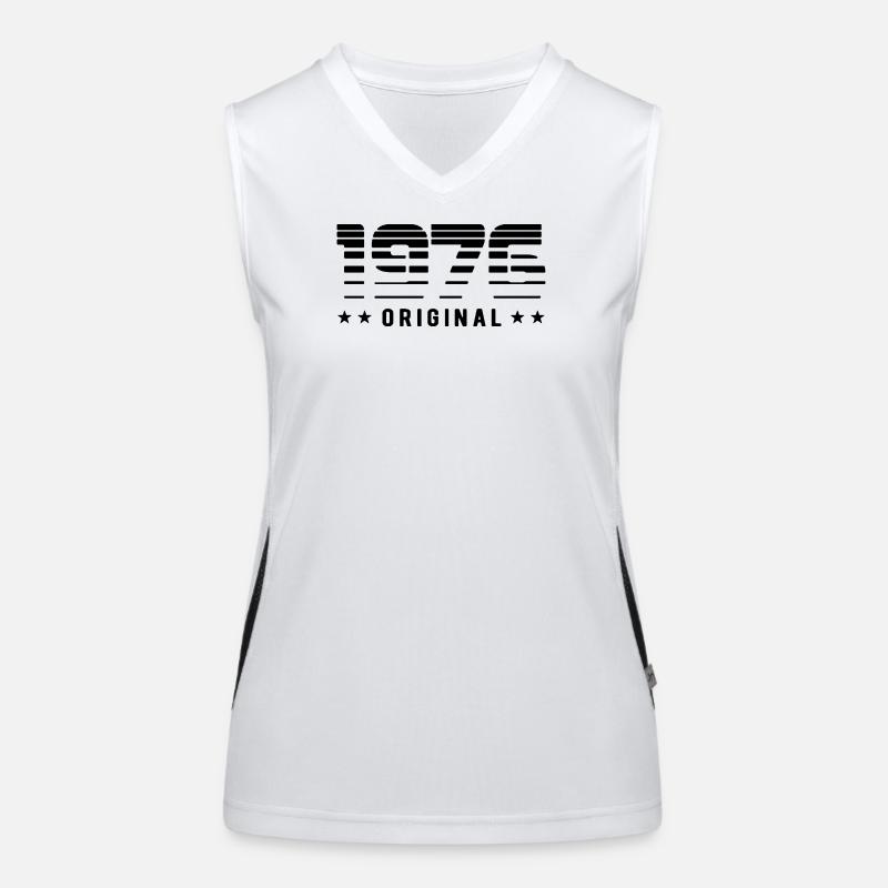 1976 Original Retrodesign | Geburtstag Funktionelles Kontrast-Tank Top für Frauen