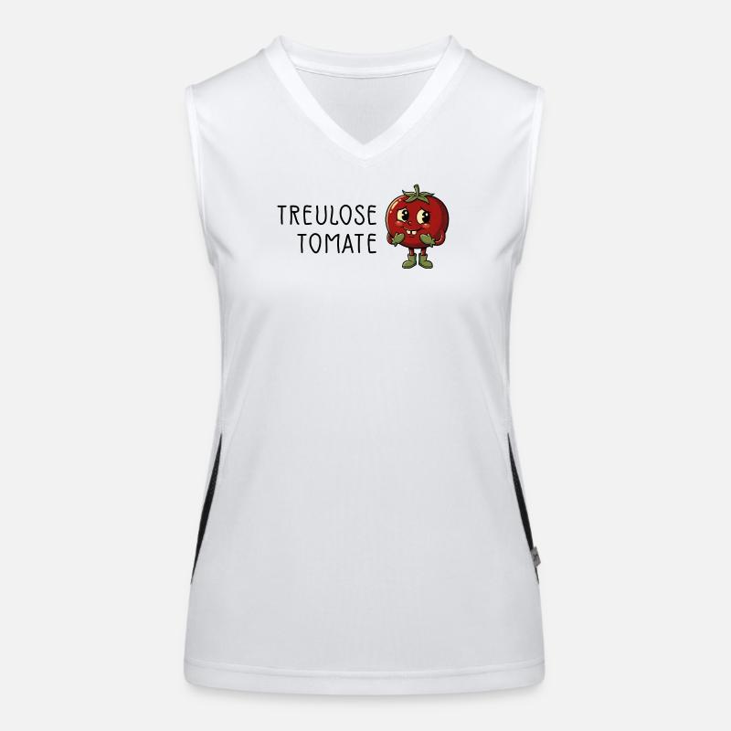 Treulose Tomate  Funktionelles Kontrast-Tank Top für Frauen