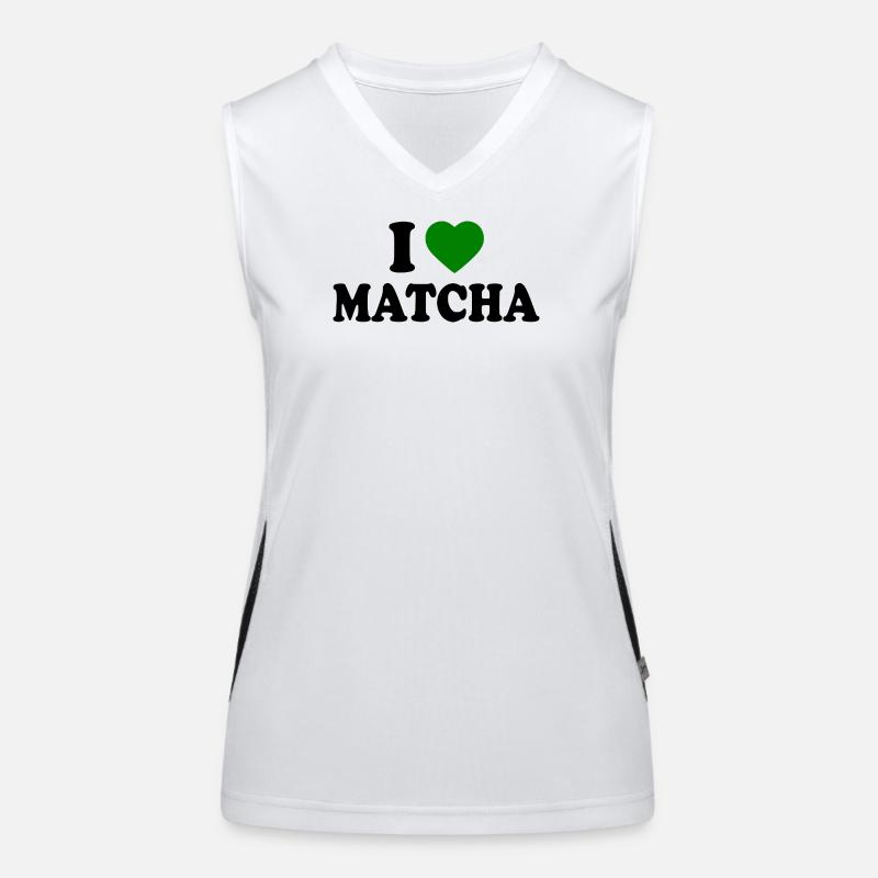 J’adore le matcha Débardeur respirant contrasté Femme
