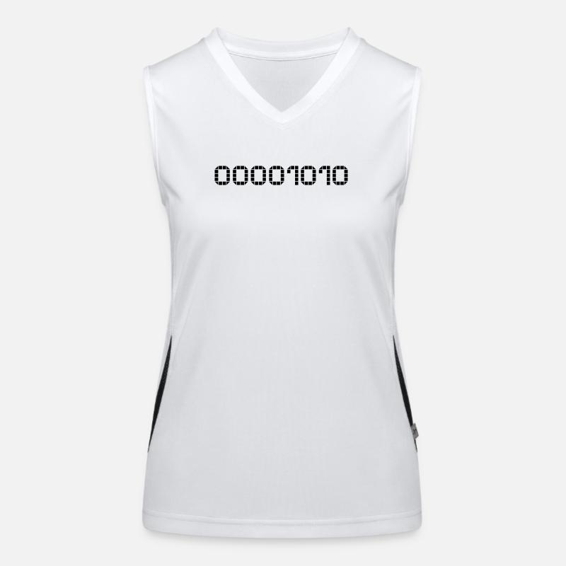 Binary notation - 10 Women's Functional Contrast Tank Top