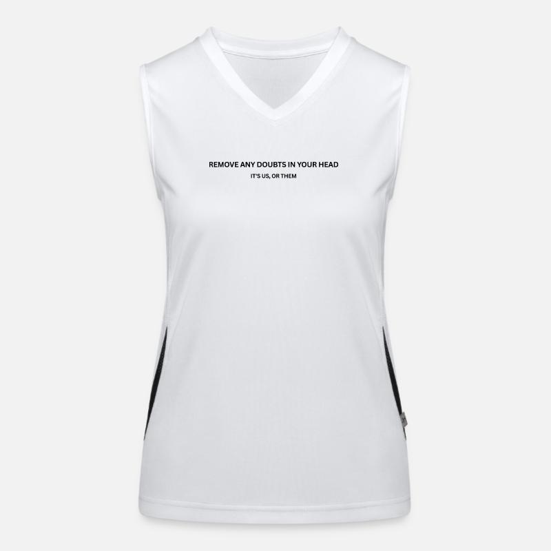 CS - Remove Remove any doubts in your head Women's Functional Contrast Tank Top