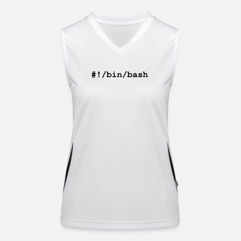 Bash / Bourne-Again Shell in Linux and Unix Women's Functional Contrast Tank Top
