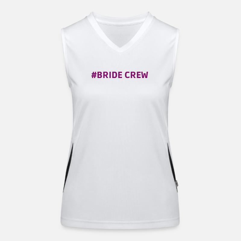 #Bride Crew hen night Funktionelles Kontrast-Tank Top für Frauen