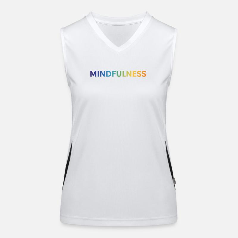 Mindfulness  Funktionelles Kontrast-Tank Top für Frauen