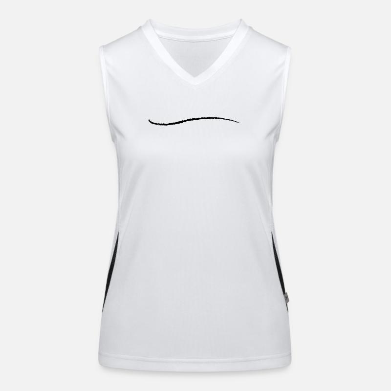 Stroke Art Brush Stroke Underscore Crack Line Women's Functional Contrast Tank Top
