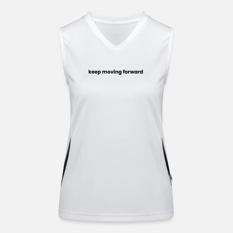 Continue d’avancer Débardeur respirant contrasté Femme