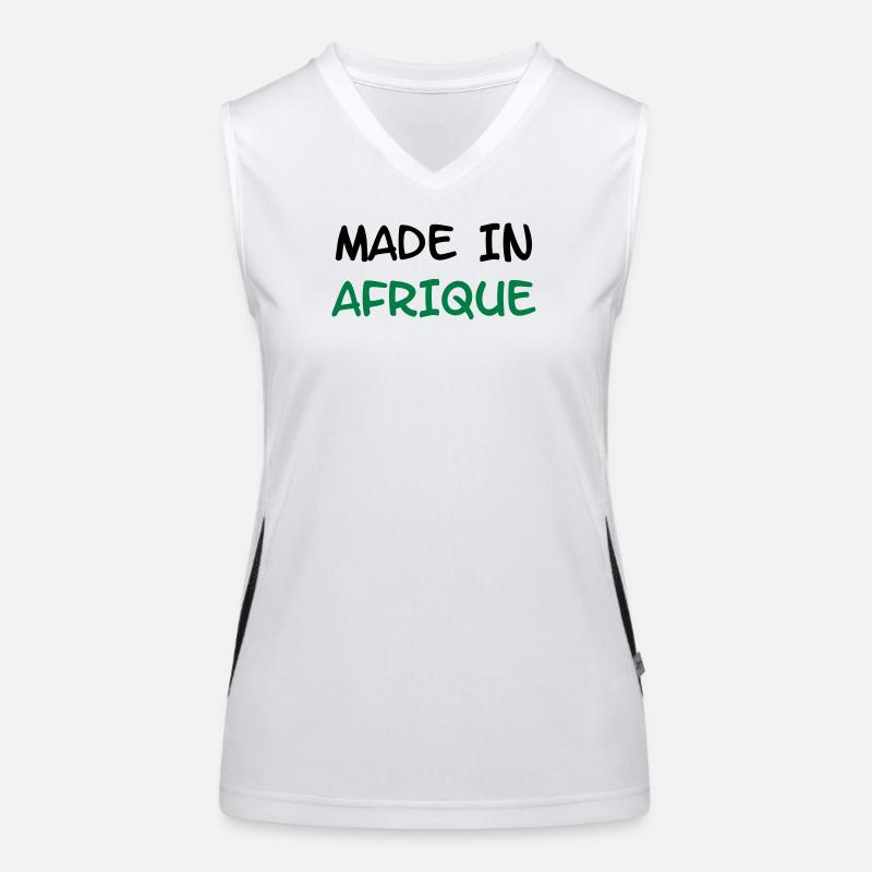 Made in AFRIKA! Funktionelles Kontrast-Tank Top für Frauen