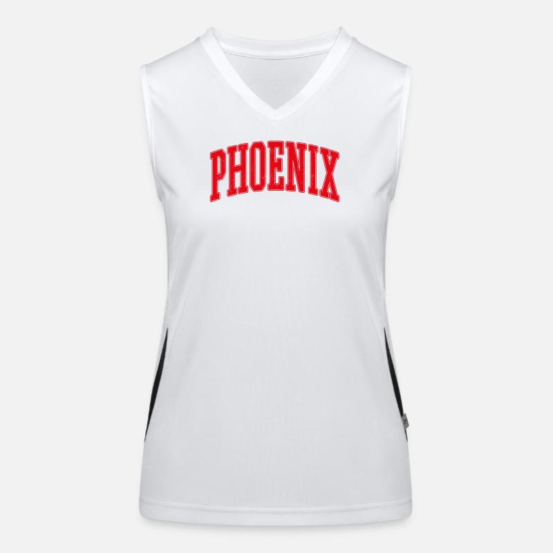 Phoenix Arch Lettering Women's Functional Contrast Tank Top