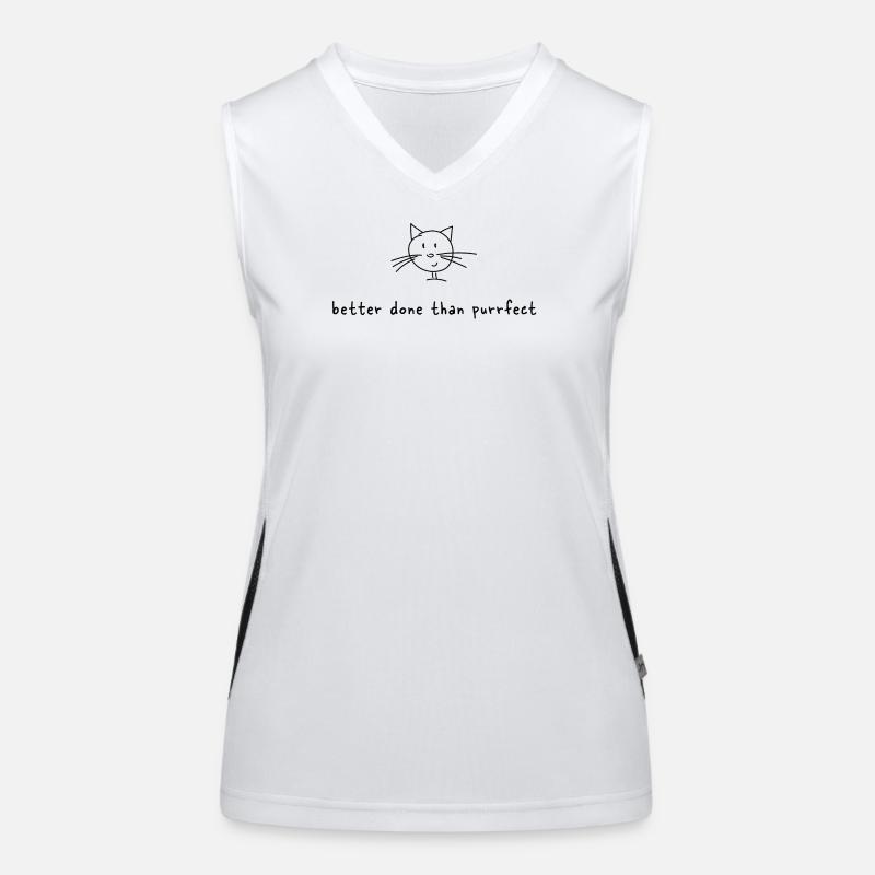 Cat wisdom Women's Functional Contrast Tank Top