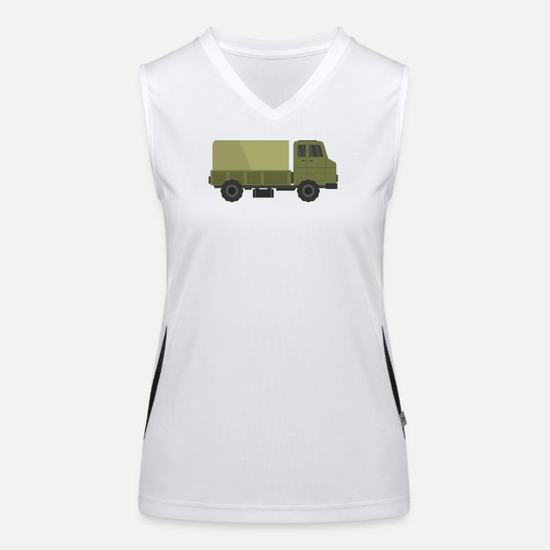 Camion militaire Débardeur respirant contrasté Femme