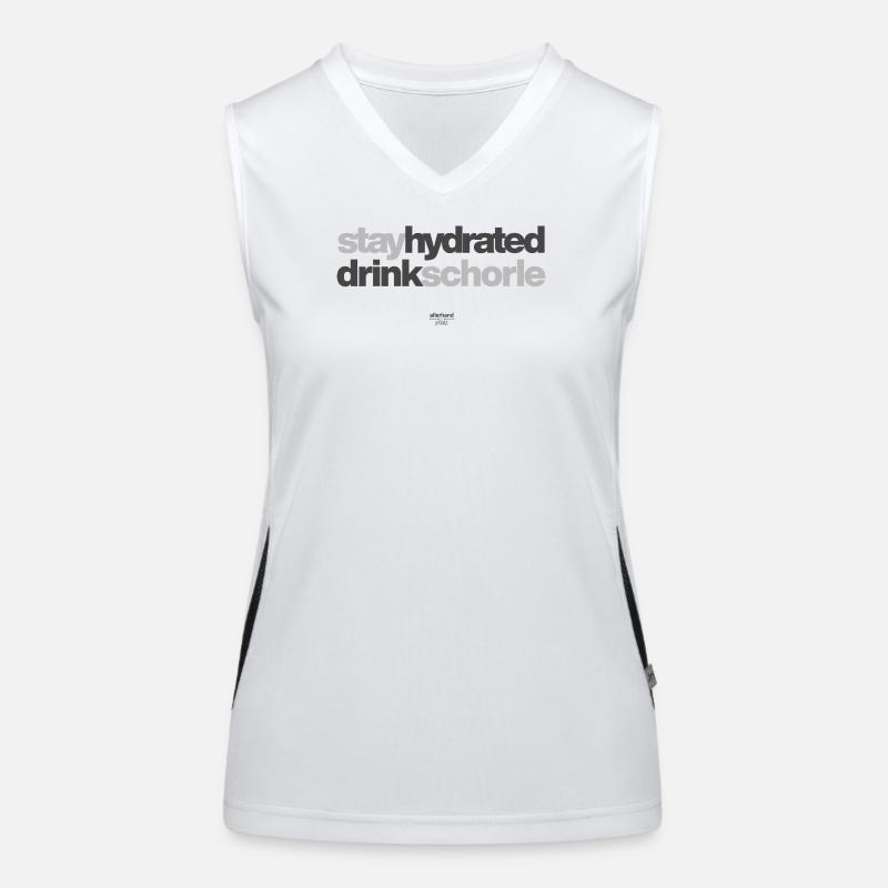 Stay Hydrated Drink Spritzer Women's Functional Contrast Tank Top