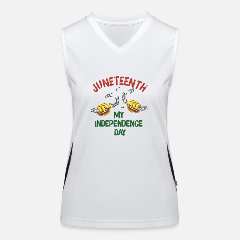 Juneteenth Black History Day Pride Gift Women's Functional Contrast Tank Top