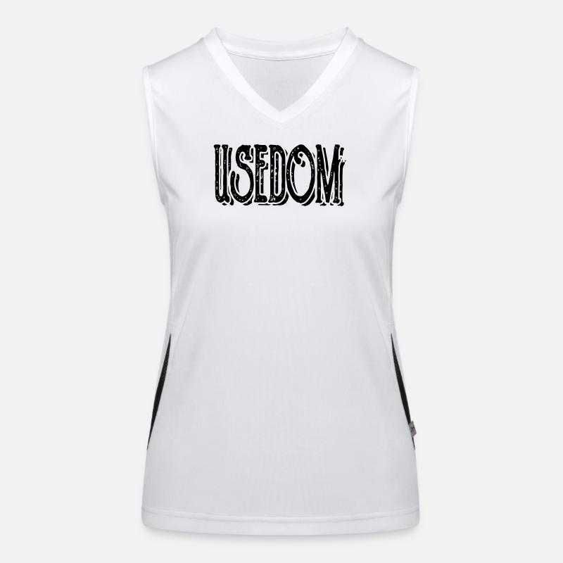 Chemise de l’île d’Usedom Débardeur respirant contrasté Femme