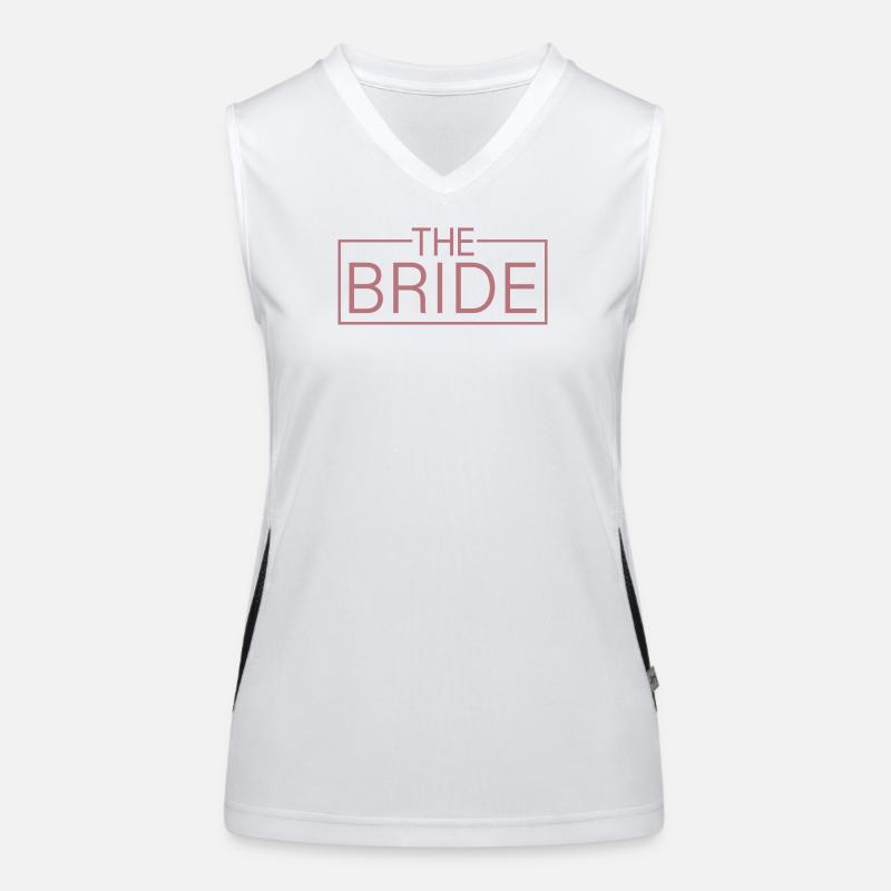 The Bride - Cool Matching Engagement Nappe Débardeur respirant contrasté Femme