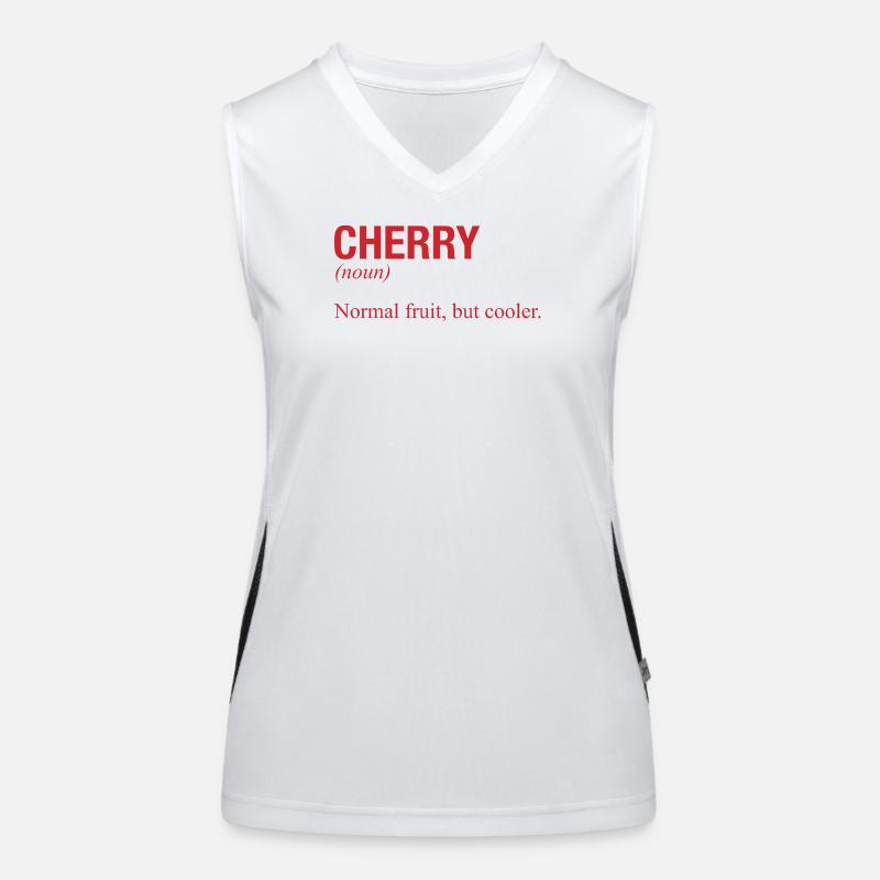 CHERRY Kirsche Funktionelles Kontrast-Tank Top für Frauen