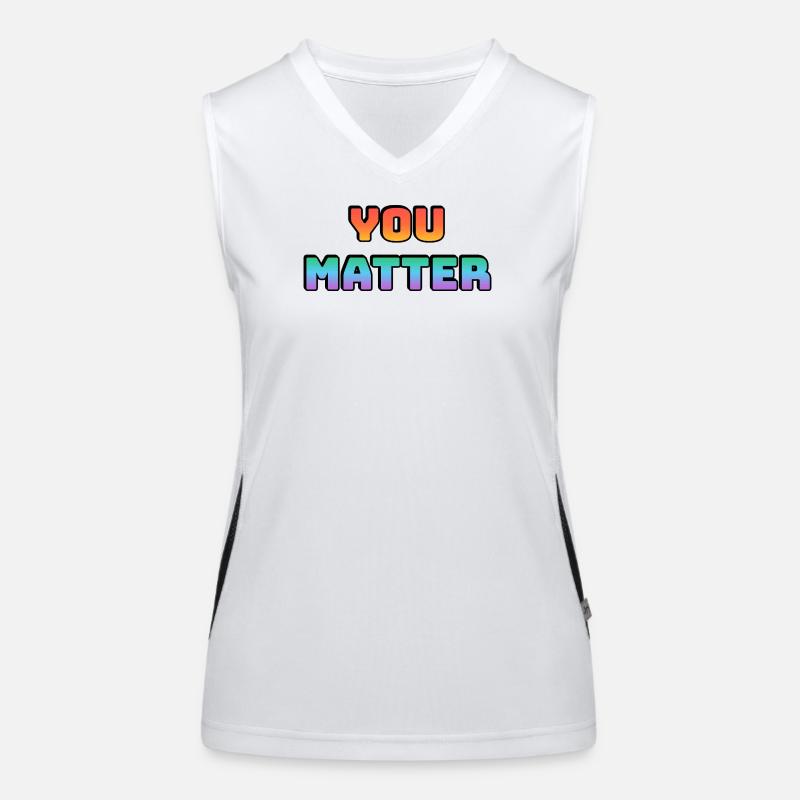 You Matter Gradientendesign Funktionelles Kontrast-Tank Top für Frauen