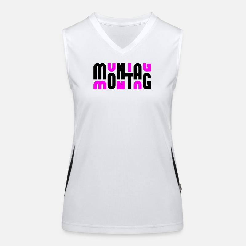 Monday Black/Pink Women's Functional Contrast Tank Top