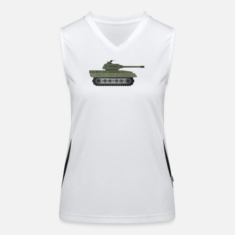 Char militaire Débardeur respirant contrasté Femme