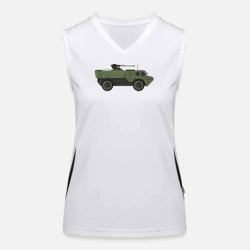 Militärpanzer Funktionelles Kontrast-Tank Top für Frauen