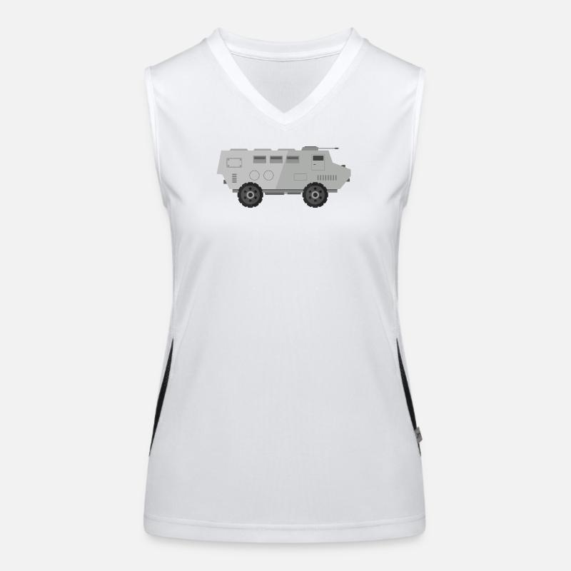 Militärpanzer Funktionelles Kontrast-Tank Top für Frauen