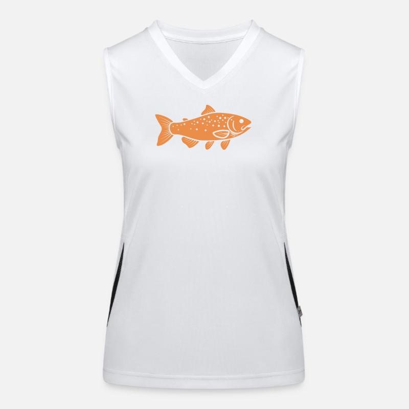 Forelle Funktionelles Kontrast-Tank Top für Frauen