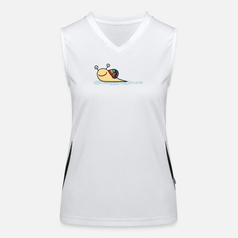Rainbow Snail Women's Functional Contrast Tank Top