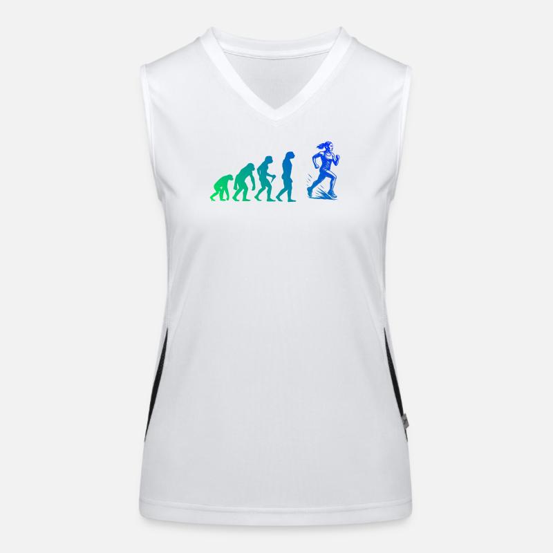 Clear running motif for every day Women's Functional Contrast Tank Top