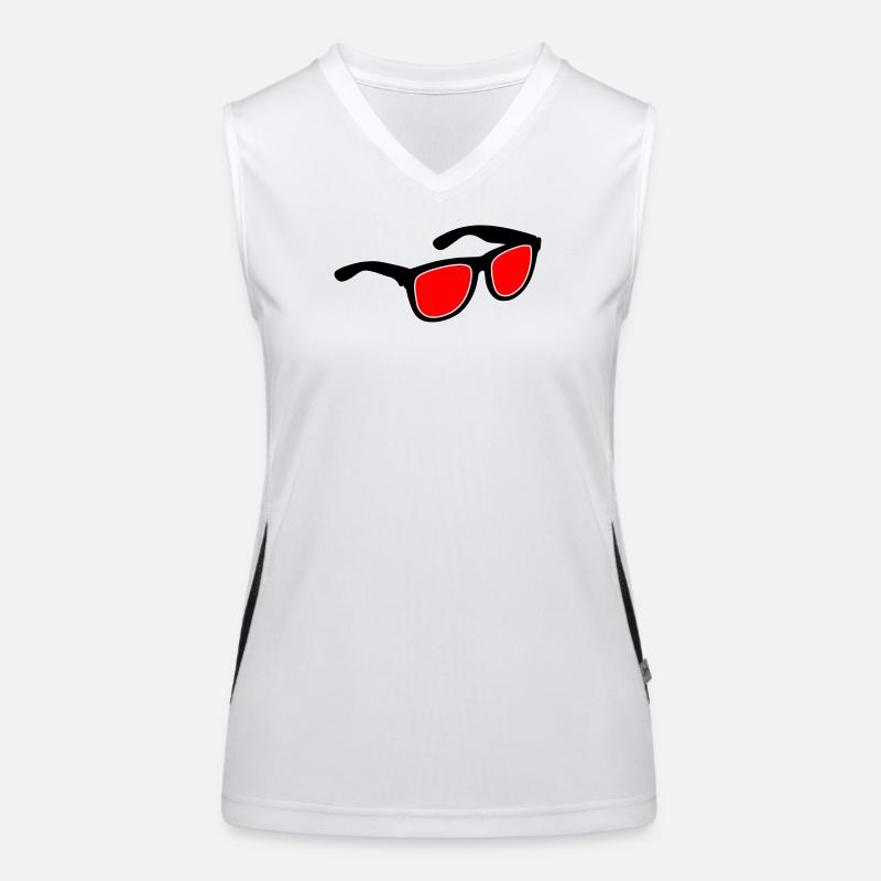 Lunettes de soleil Débardeur respirant contrasté Femme