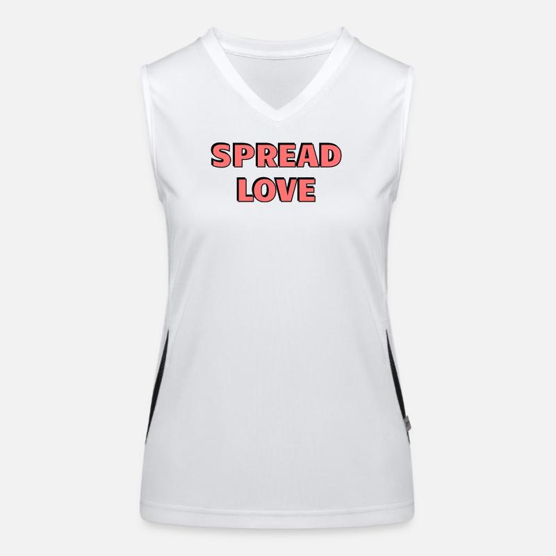 Diffusez l’amour : Typographie rose audacieuse Débardeur respirant contrasté Femme