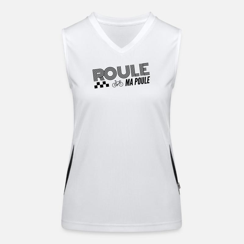   Roule ma poule / cyclisme Débardeur respirant contrasté Femme