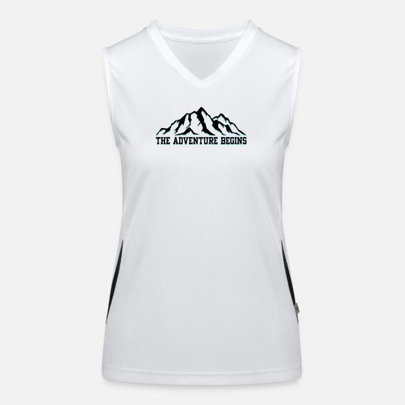 Das Abenteuer beginnt Funktionelles Kontrast-Tank Top für Frauen