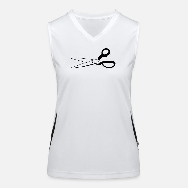 Bastelschere Funktionelles Kontrast-Tank Top für Frauen