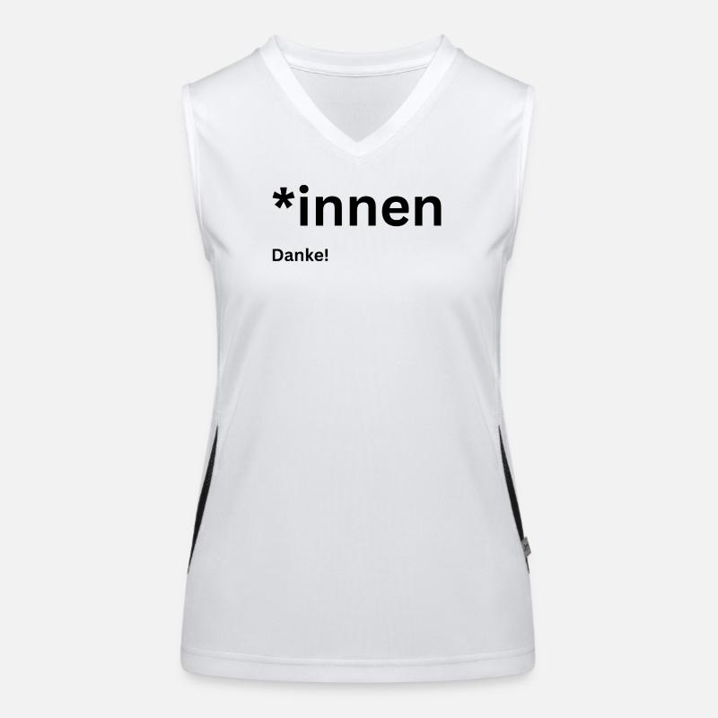 Pro Gendern Funktionelles Kontrast-Tank Top für Frauen