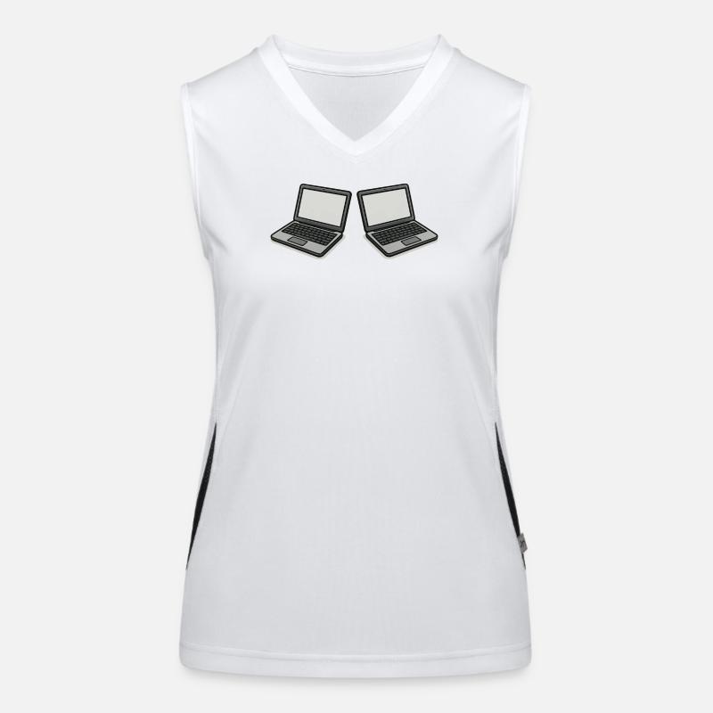 Double Laptop Women's Functional Contrast Tank Top